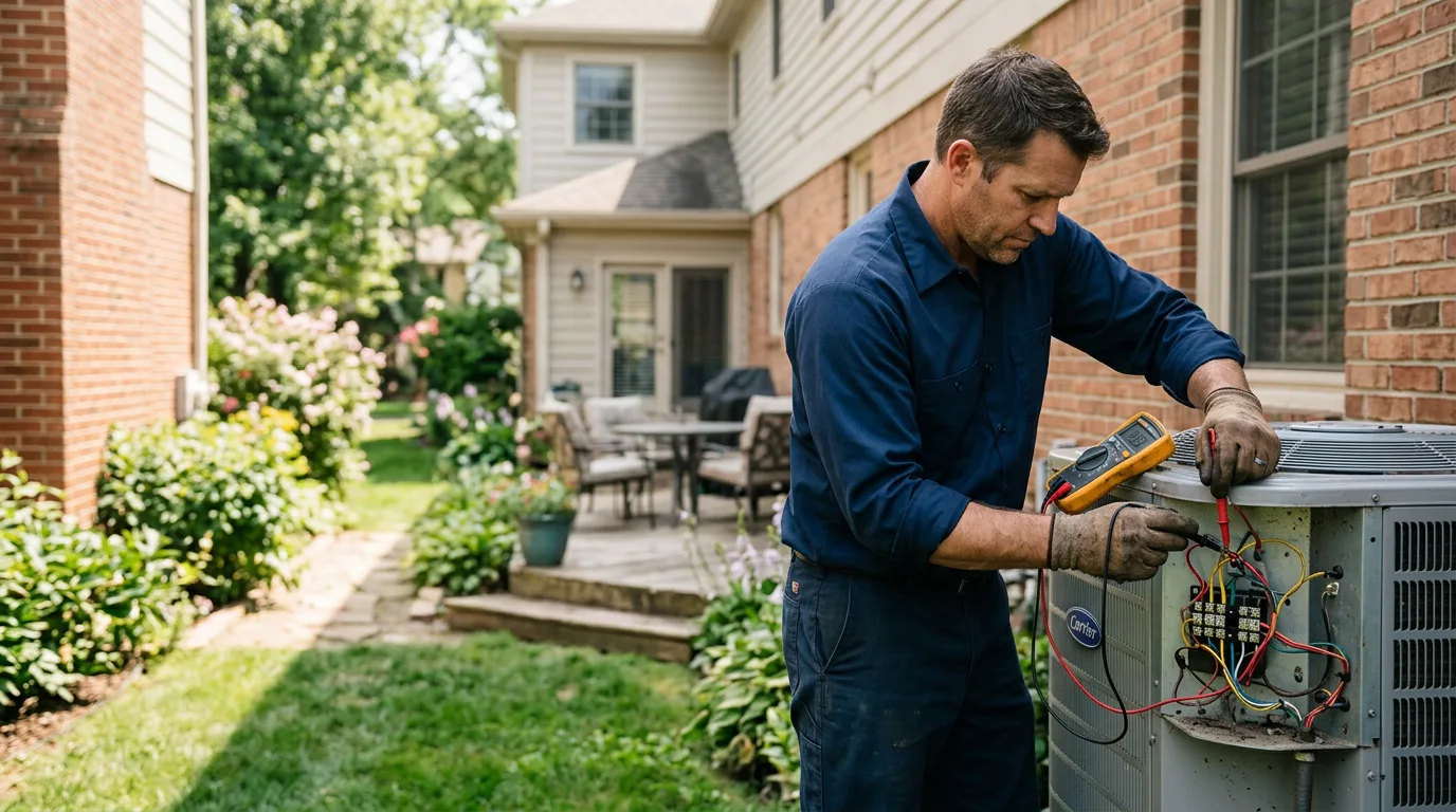 HVAC technician working near Palm Bay, FL